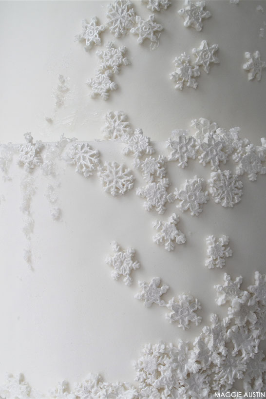 Snowflake Cake | by Maggie Austin | #12CakesOfChristmas