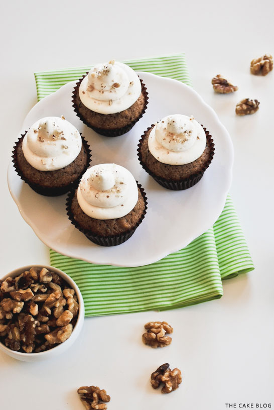 Zucchini Nut Cupcakes | by Carrie Sellman for The Cake Blog