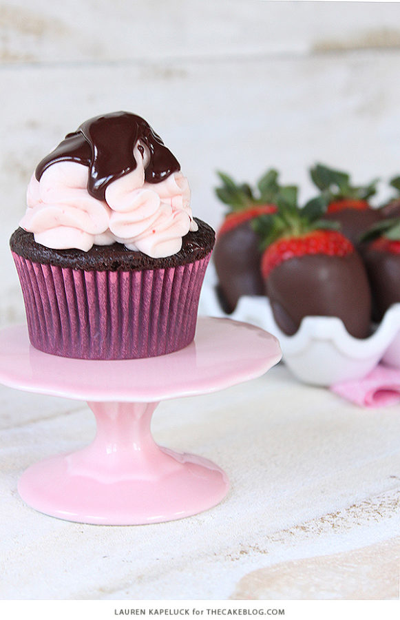 Chocolate Covered Strawberry Cupcakes The Cake Blog