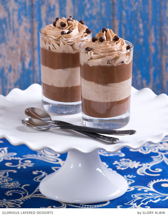 Chocolate and Nutella Cream Layered Dessert | via Glorious Layered Desserts by Glory Albin