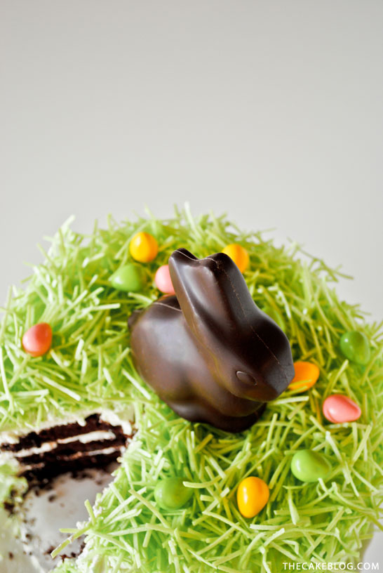 DIY Chocolate Easter Bunny Cake | Carrie Sellman for TheCakeBlog.com