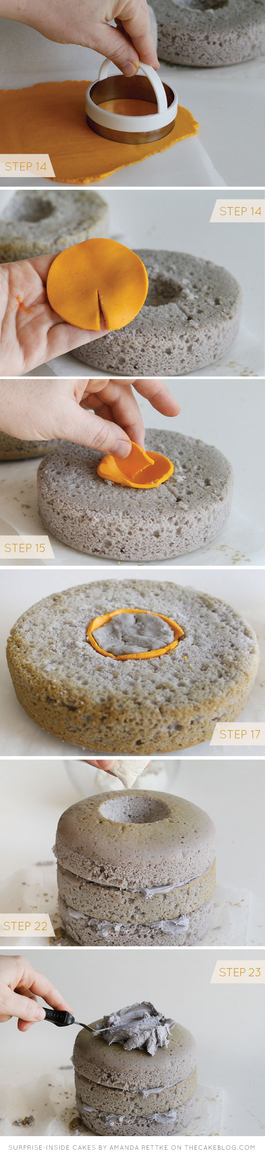 Learn  to make this Surprise-Inside Engagement Ring Cake | by Amanda Rettke, author of Surprise-Inside Cakes | on TheCakeBlog.com