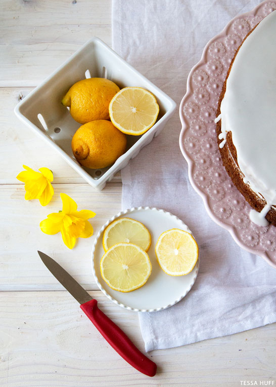 Lemon and Lavender Buttermilk Cake | by Tessa Huff for TheCakeBlog.com