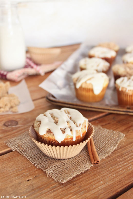 Cinnamon Roll Cupcakes | by Lauren Kapeluck for TheCakeBlog.com