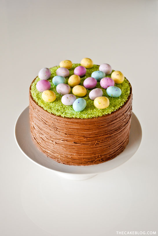 Easy Easter Basket Cake | a DIY by Carrie Sellman of TheCakeBlog.com