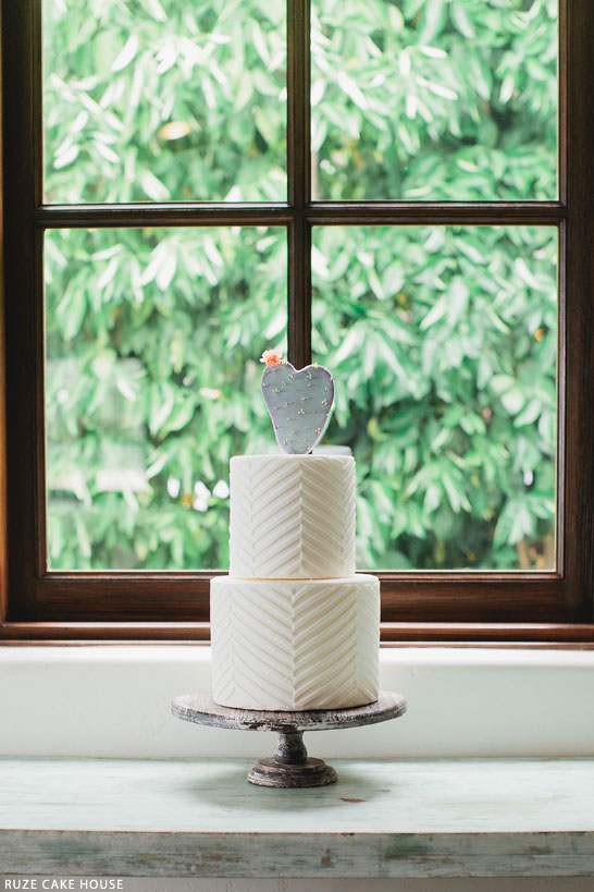 Prickly Pear | Succulent Wedding Cake Inspiration | by Ruze Cake House on TheCakeBlog.com