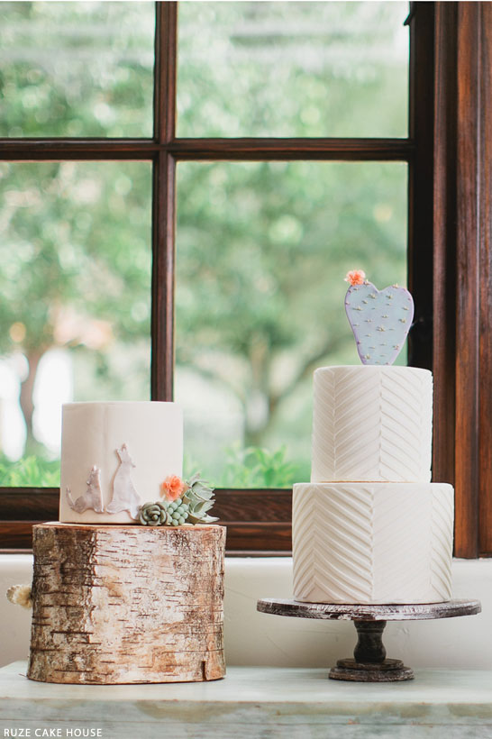 Prickly Pear | Succulent Wedding Cake Inspiration | by Ruze Cake House on TheCakeBlog.com