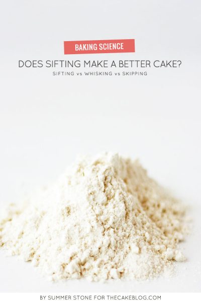 Does Sifting Make a Better Cake?
