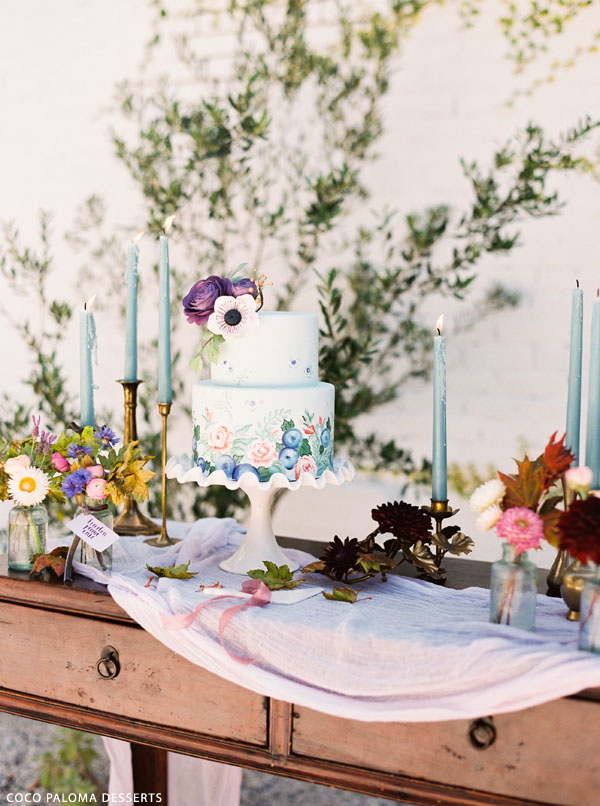 Fall Wedding Cake Inspiration | by Coco Paloma Desserts on TheCakeBlog.com