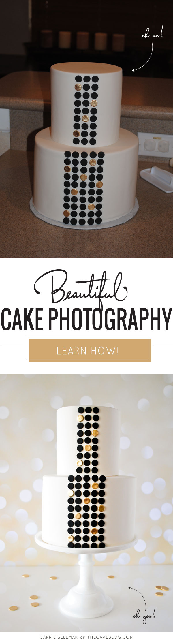 Learn to take professional looking cake photos | Beautiful Cake Photography with Carrie Sellman of TheCakeBlog.com