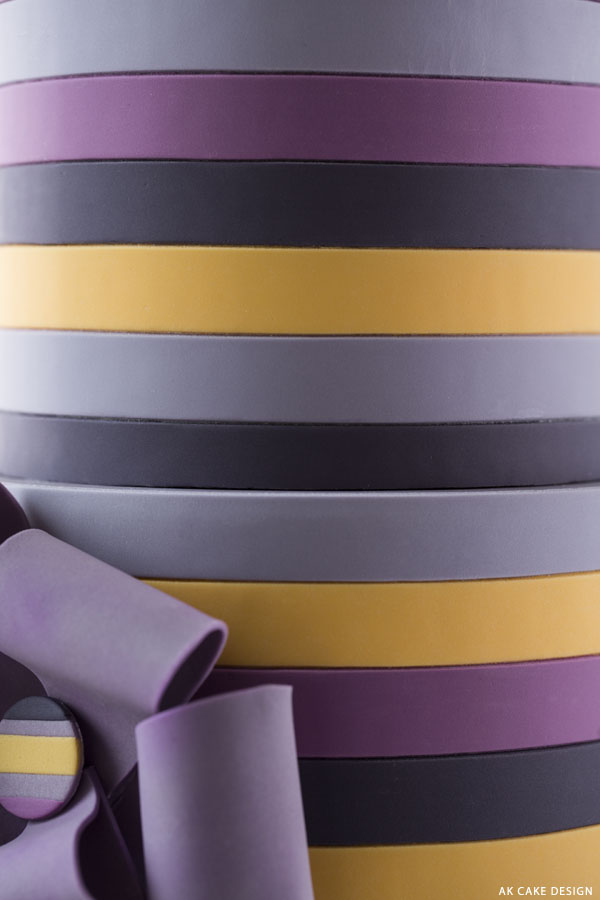 Pantone Fall 2014 Stripes | by AK Cake Design for TheCakeBlog.com