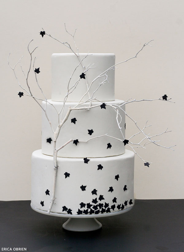Black & White Halloween Cake Inspiration | by Erica OBrien for TheCakeBlog.com