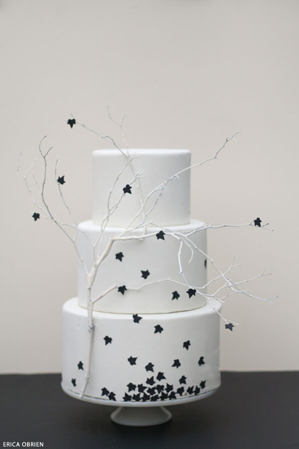 Black & White Halloween Cake Inspiration | by Erica OBrien for TheCakeBlog.com