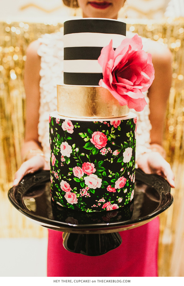 10 Beautiful Black Cakes | including Hey There, Cupcake! | on TheCakeBlog.com