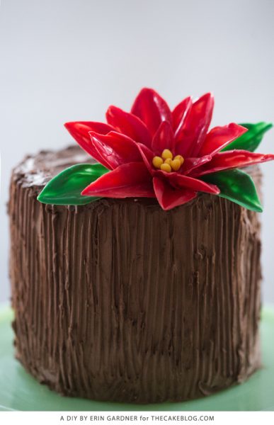 Chocolate Poinsettia Cake | The Cake Blog