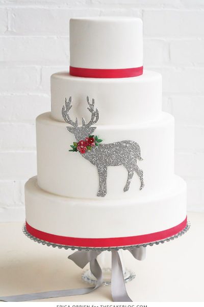 Glittering Deer Cake