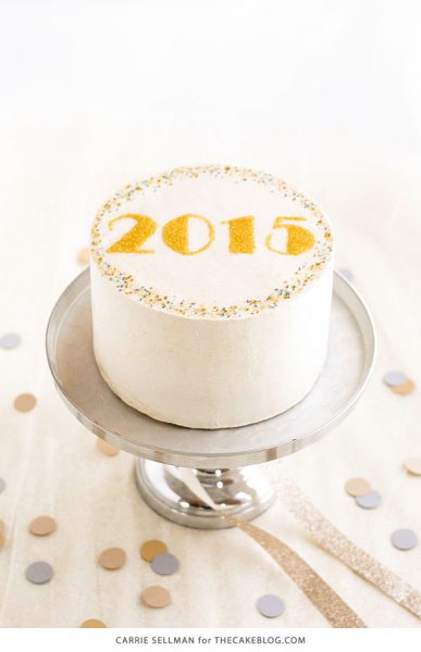 Sprinkle New Years Eve Cake | The Cake Blog