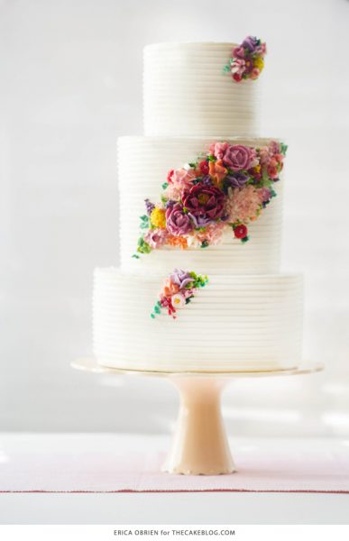 2015 Wedding Cake Trends : Butttercream Flowers | The Cake Blog