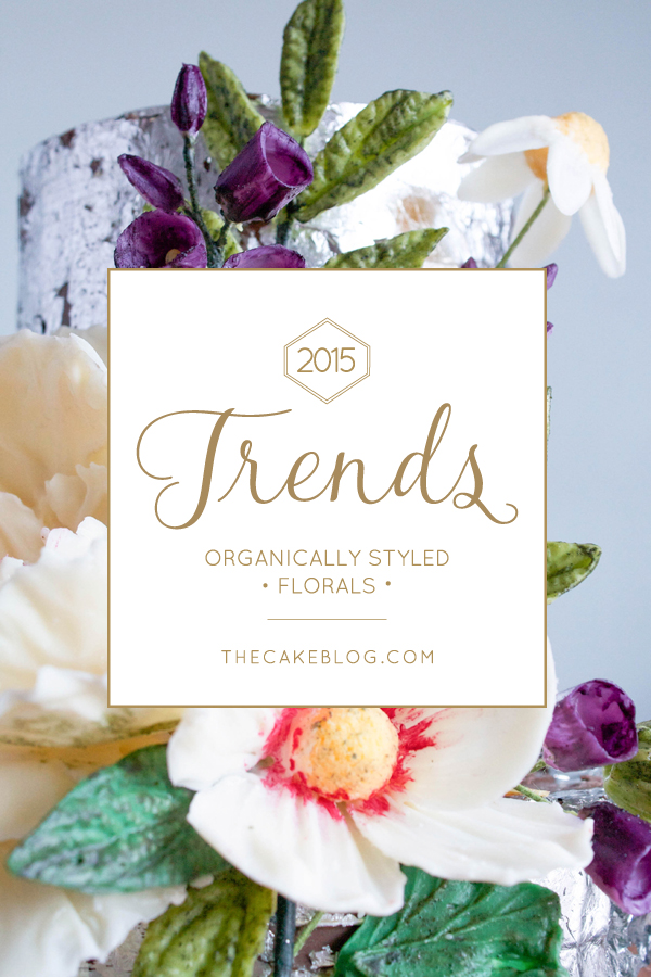2015 Wedding Cake Trends | Organically styled florals made from chocolate | by Erin Bakes on TheCakeBlog.com