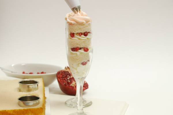 Valentine's Champagne Shooters | by Robin Martin for TheCakeBlog.com