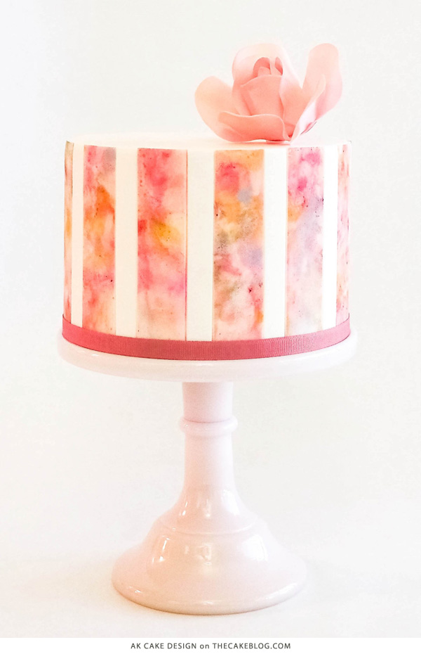 10 Watercolor Cakes | including this design by AK Cake Design  | on TheCakeBlog.com