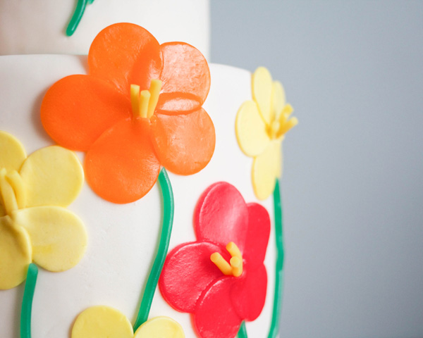 How to make a Candy Flower Cake using Airheads and Laffy Taffy | by Erin Gardner on TheCakeBlog.com