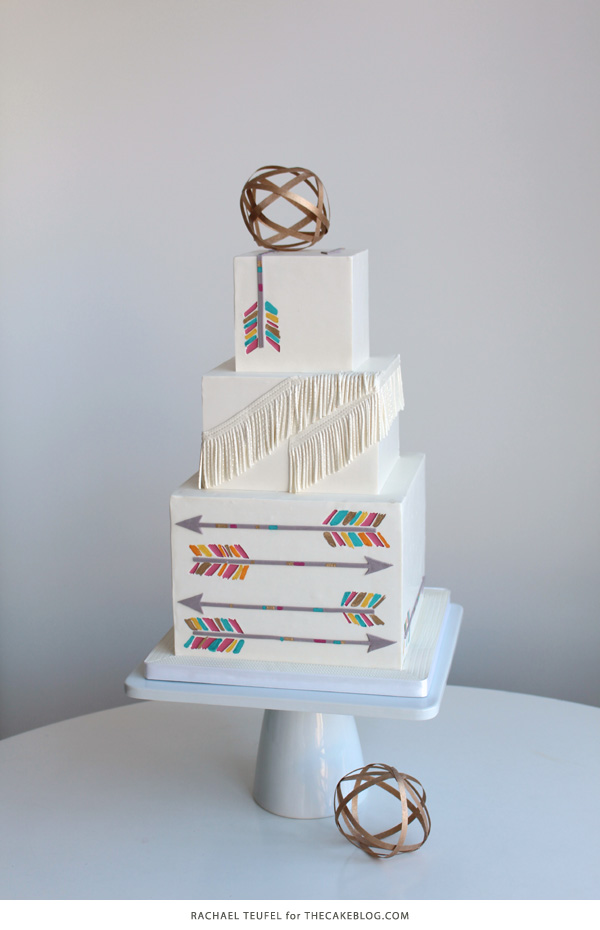 Arrow Cake | Finding Inspiration in Everyday Life | by Rachael Teufel for TheCakeBlog.com