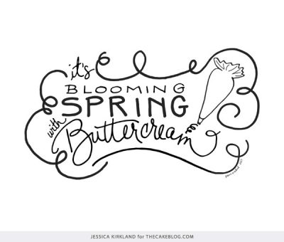 FREE: Spring Buttercream Art Print | The Cake Blog