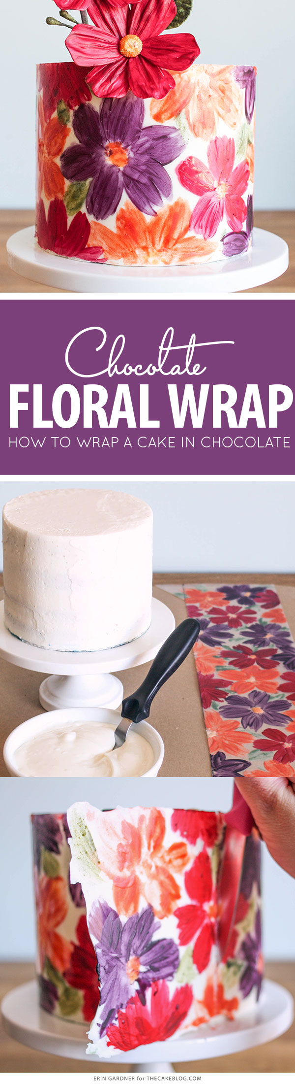 Chocolate Wrapped Cake | by Erin Gardner for TheCakeBlog.com
