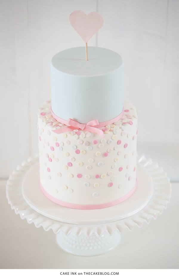 10 Confetti Throwing Cakes  | including this design by Cake Ink  | on TheCakeBlog.com