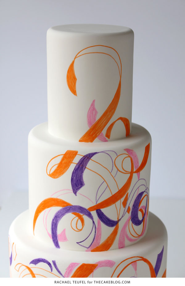 Swirling Ribbons Cake | by Rachael Teufel for TheCakeBlog.com