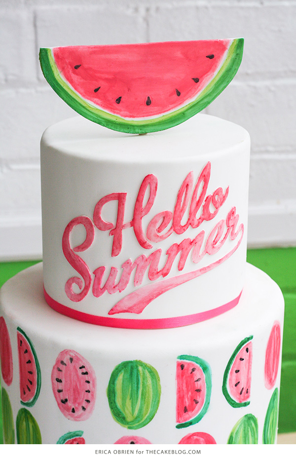 Watermelon Cake | by Erica OBrien for TheCakeBlog.com