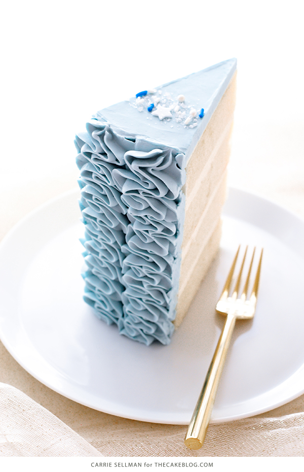 Cinderella Cake - how to make a Cinderella birthday cake with fairytale buttercream ruffles | Carrie Sellman for TheCakeBlog.com