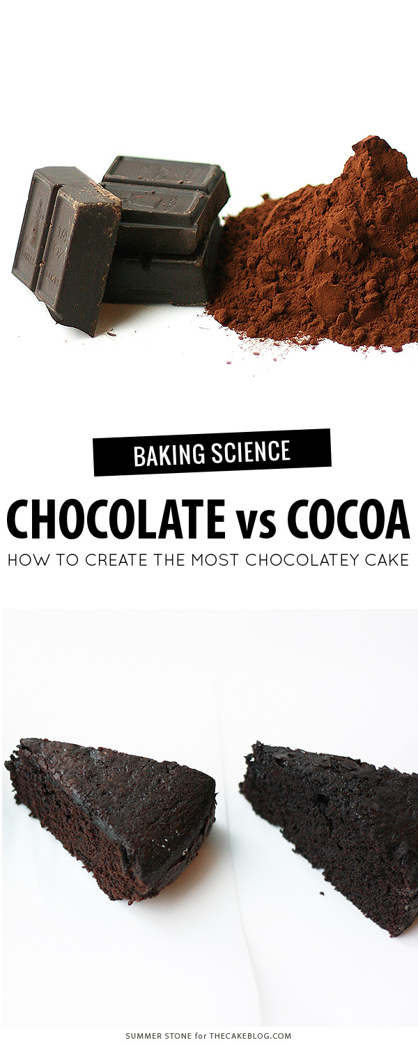 Chocolate vs Cocoa - how to make the most chocolatey cake | by Summer Stone for TheCakeBlog.com