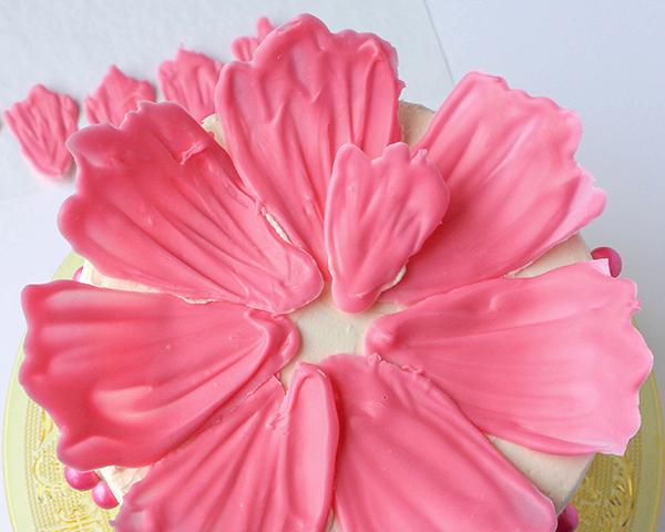 DIY Chocolate Flowers. How to make chocolate flowers to top cakes and cupcakes. | By Erin Gardner for TheCakeBlog.com