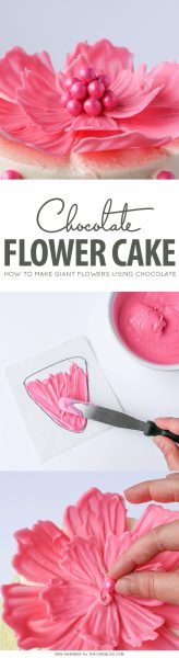 Chocolate Flower Cake The Cake Blog 1058