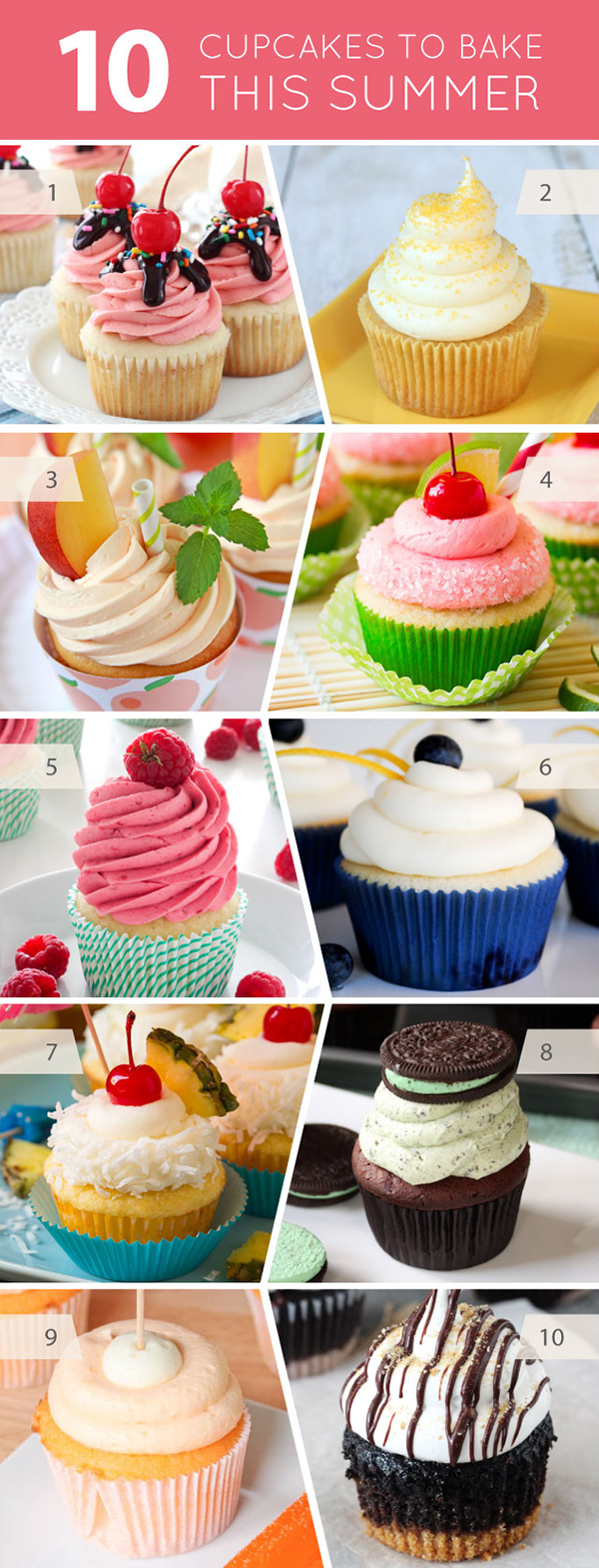 10 Delicious Cupcakes You Should Bake This Summer | on TheCakeBlog.com