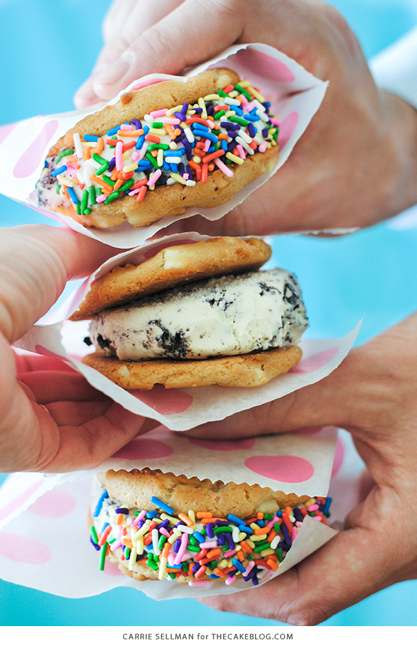 Warm Cookie Ice Cream Sandwich | Carrie Sellman for TheCakeBlog.com