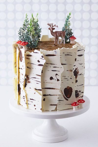 Birch Log Cake