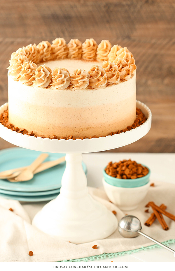 Cinnamon Roll Layer Cake | by Lindsay Conchar for TheCakeBlog.com