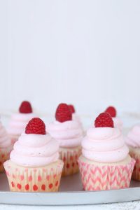Raspberry Champagne Cupcakes  | by Lauren Kapeluck for TheCakeBlog.com
