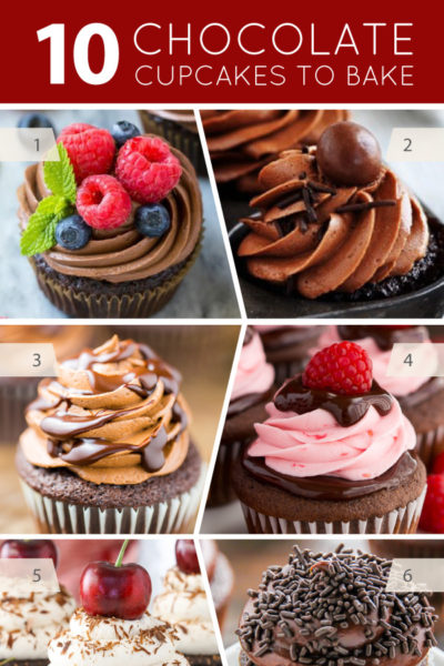 10 Chocolate Cupcakes to Bake