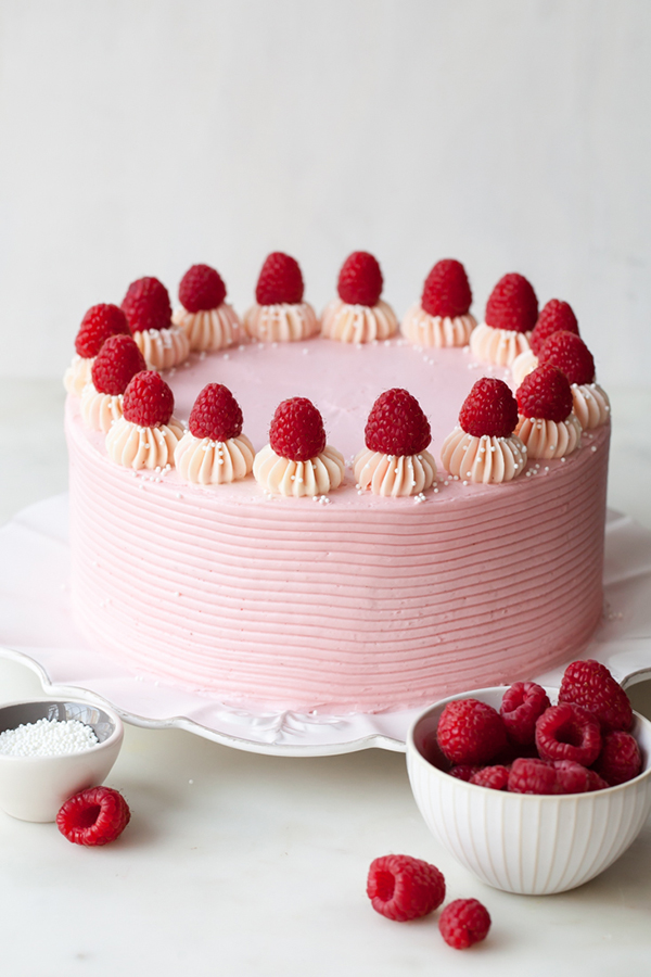 Raspberry and White Chocolate Cake