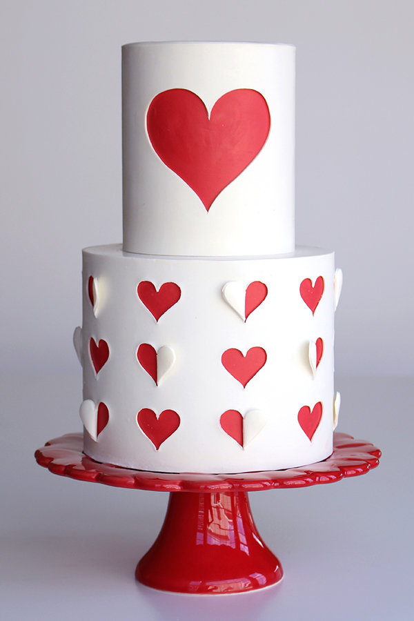 Heart Shape Red Velvet Cake - DP Saini Florist