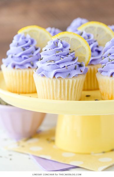 Lemon Lavender Cupcakes | The Cake Blog