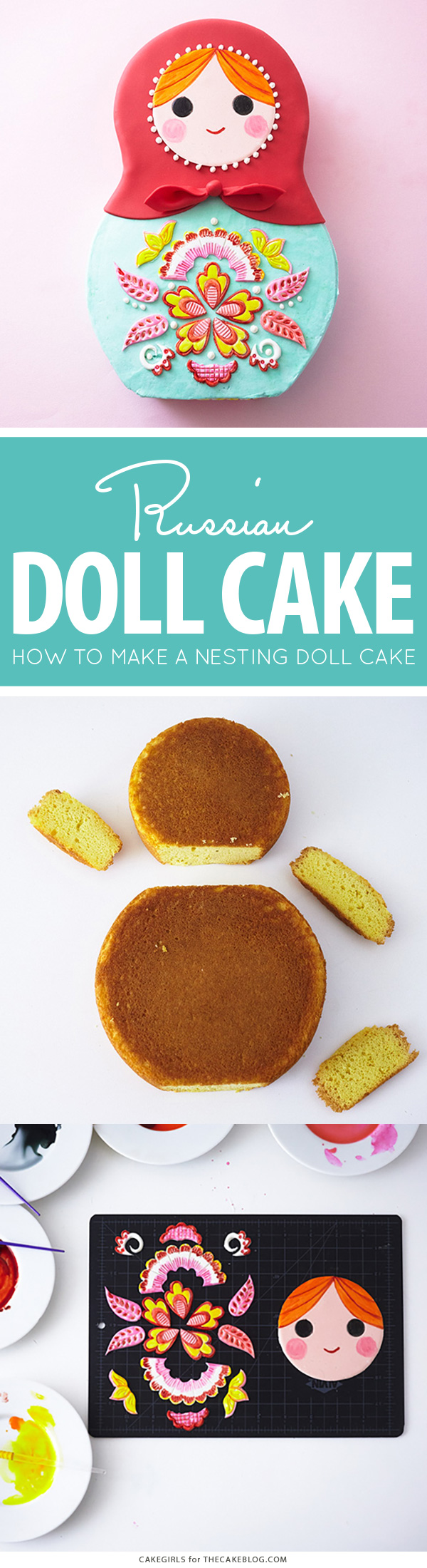 How to make a Russian nesting doll cake | by Cakegirls for TheCakeBlog.com