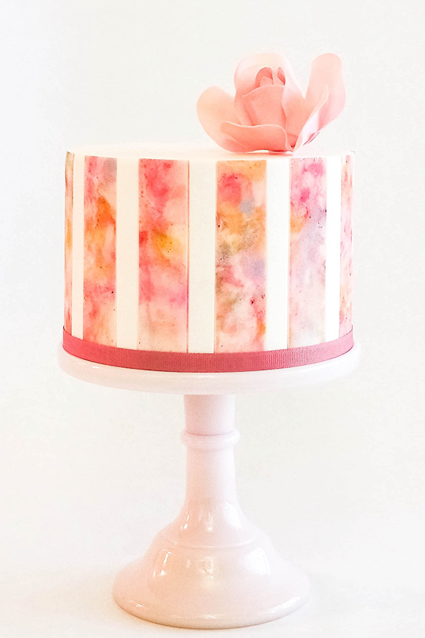 Watercolor Cake | by Allison Kelleher for TheCakeBlog.com