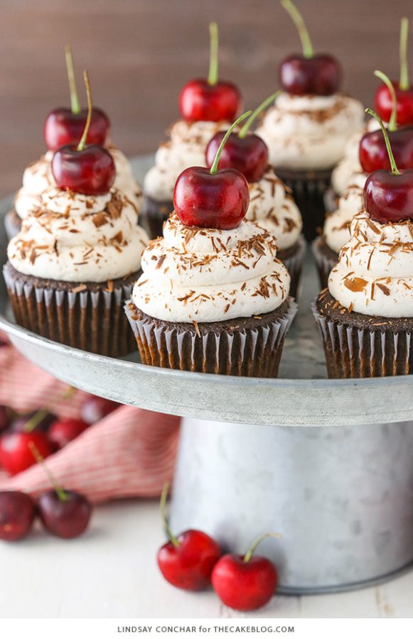 non alcoholic black forest cupcakes