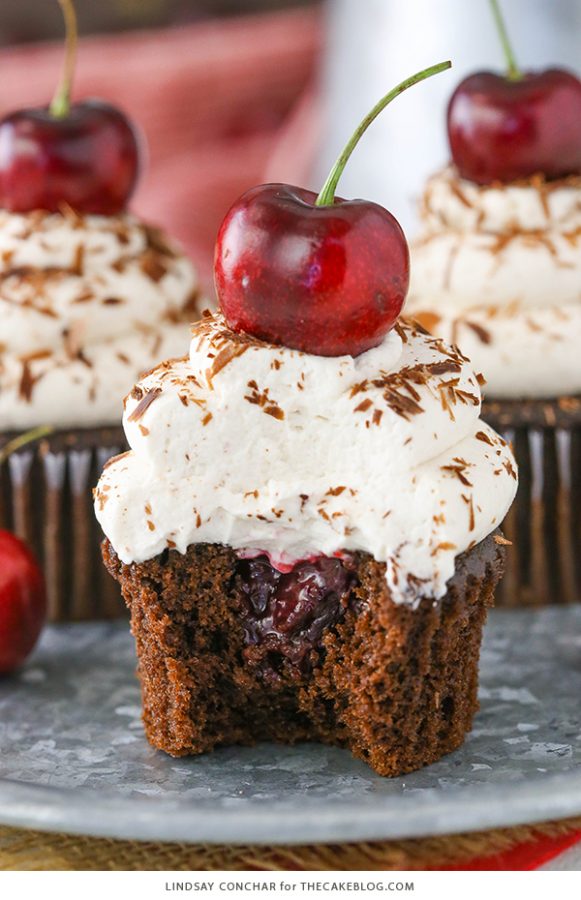 fancy black forest cupcakes