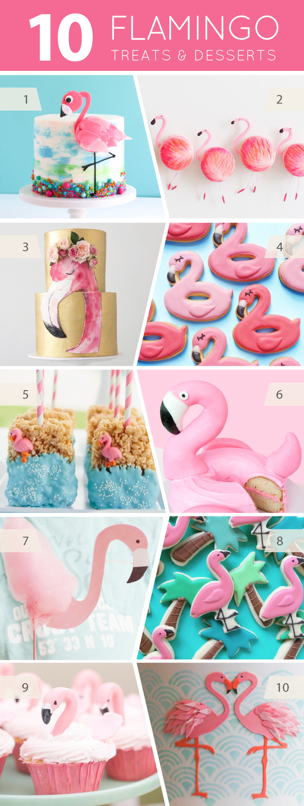 10 Fabulous Flamingo Treats - cakes, cupcakes, cookies and pops for flamingo lovers | on TheCakeBlog.com